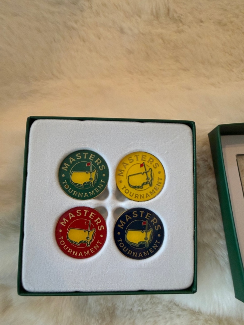 New in box Masters Four-Color Tournament Ball Marker Set - Picture 3 of 4